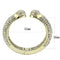 Gold Bangles LO4311 Flash Gold Brass Bangle with Top Grade Crystal