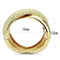 Gold Bangles LO4321 Gold Brass Bangle with Top Grade Crystal