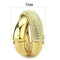 Gold Bangles LO4321 Gold Brass Bangle with Top Grade Crystal