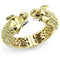 Gold Bangles LO4334 Gold+Rhodium Brass Bangle with Top Grade Crystal