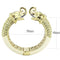 Gold Bangles LO4334 Gold+Rhodium Brass Bangle with Top Grade Crystal