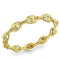 Gold Bangles LO4335 Gold Brass Bangle with AAA Grade CZ in Citrine Yellow