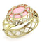 Gold Bangles LO4347 Gold Brass Bangle with Synthetic in Rose