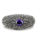 Bangle Pandora Bangle Bracelet LO4275 TIN Cobalt Black Brass Bangle & CZ Alamode Fashion Jewelry Outlet
