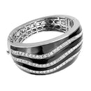 Bangle Pandora Bangle Bracelet LO4278 Rhodium Brass Bangle with Top Grade Crystal Alamode Fashion Jewelry Outlet