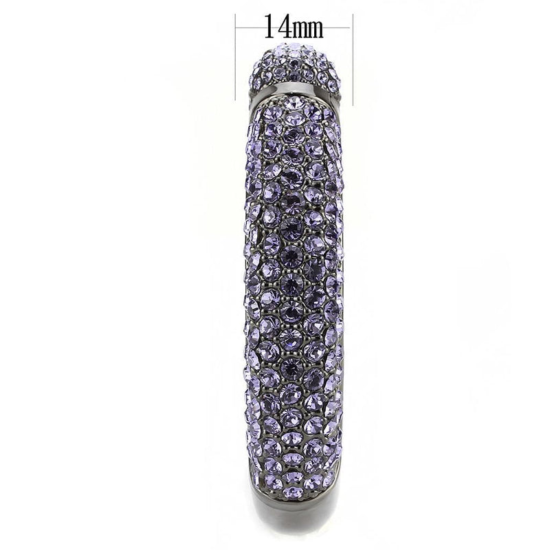Bangle Pandora Bangle Bracelet LO4312 TIN Cobalt Brass Bangle with Crystal Alamode Fashion Jewelry Outlet