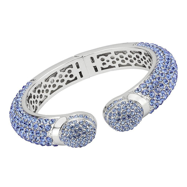 Bangle Pandora Bangle Bracelet LO4315 Rhodium Brass Bangle with Top Grade Crystal Alamode Fashion Jewelry Outlet