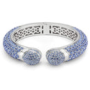 Bangle Pandora Bangle Bracelet LO4315 Rhodium Brass Bangle with Top Grade Crystal Alamode Fashion Jewelry Outlet