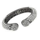 Bangle Pandora Bangle Bracelet LO4318 Ruthenium Brass Bangle with Crystal Alamode Fashion Jewelry Outlet
