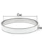 Pandora Bangle TK536 Stainless Steel Bangle with Epoxy in White