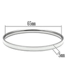 Pandora Bangle TK540 Stainless Steel Bangle with Epoxy in White