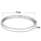 Pandora Bangle TK740 Stainless Steel Bangle with Epoxy in White