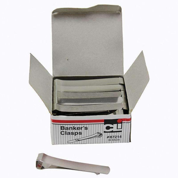 BANKERS CLASPS 3 1/4 IN 36 PER BOX-Supplies-JadeMoghul Inc.