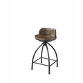 Bar Height stool, Black & Brown-Bar Stools and Counter Stools-Black & Brown-Wood & Metal-JadeMoghul Inc.