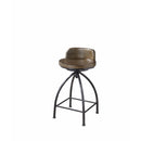 Bar Height stool, Black & Brown-Bar Stools and Counter Stools-Black & Brown-Wood & Metal-JadeMoghul Inc.