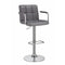 Bar Stools and Counter Stools Swiveling Bar Stool, Grey Benzara