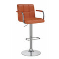 Swiveling Bar Stool, Orange