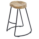 The Urban Port Brand Classy Wooden Barstool With Iron Legs (Long)
