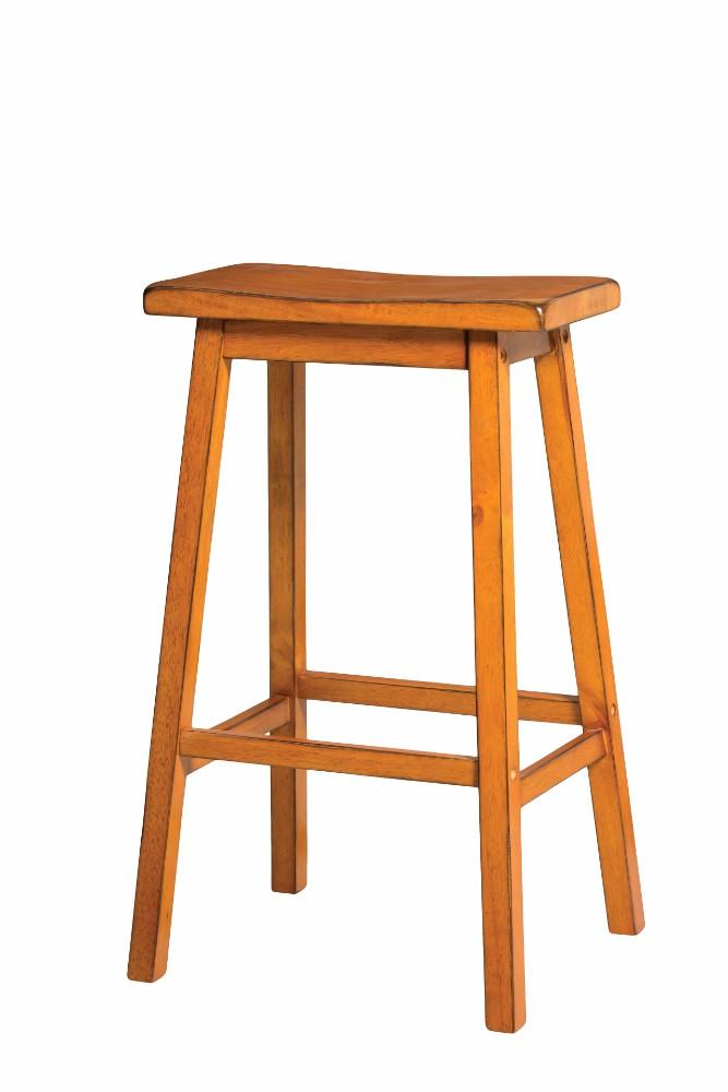 Wooden Bar Stool (Set-2), Antique Oak