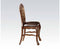 Wooden Counter Height Chair , Cherry Oak Brown, Set of 2
