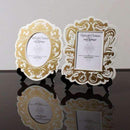 Baroque Paper Frames with Table Easels - Small Black And White (Pack of 4)-Table Planning Accessories-JadeMoghul Inc.