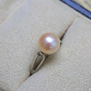 BaroqueOnly 2018Fashion Pearl Ring Jewelry of Silver Oval Natural Freshwater Pearl Rings 925 Sterling Silver Rings for WomenGift-Resizable-Pink-JadeMoghul Inc.