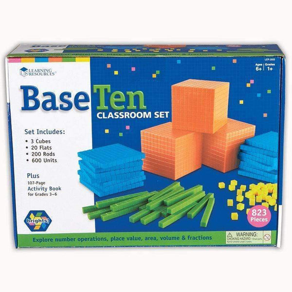 BASE TEN CLASS SET BRIGHTS-Learning Materials-JadeMoghul Inc.