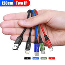 Baseus 3 in 1 USB Cable Type C Cable for Samsung S20 Redmi Note 9s Charging 4 in 1 Cable for iPhone X 11 Pro Max Micro USB Cable AExp