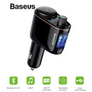 Baseus Car MP3 Audio Player Bluetooth Car Kit FM Transmitter Handsfree Calling 5V 3.4A Dual USB Car Charger Mobile Phone Charger--JadeMoghul Inc.