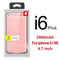 Baseus Charger Case For iPhone 8 7 6 6s Plus 2500/3650mAh Power Bank Case Ultra Slim External Backup Battery Charging Case Cover-2500 Pink For i6-China-JadeMoghul Inc.