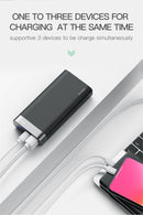 Baseus Portable 20000mah Power Bank Quick Charge QC3.0 Powerbank Mobile External Battery Pack Dual USB Power Bank for iPhone X-Black-JadeMoghul Inc.