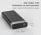 Baseus Portable 20000mah Power Bank Quick Charge QC3.0 Powerbank Mobile External Battery Pack Dual USB Power Bank for iPhone X-Black-JadeMoghul Inc.