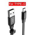 Baseus Portable Type C Cable For Samsung S8 Note 8 Xiaomi Mi6 Mi5 MiA1 Mobile Phone Charger Cable Fast Charging USB Type-C Cable-Black-23cm-JadeMoghul Inc.