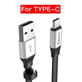 Baseus Portable Type C Cable For Samsung S8 Note 8 Xiaomi Mi6 Mi5 MiA1 Mobile Phone Charger Cable Fast Charging USB Type-C Cable-Sliver-23cm-JadeMoghul Inc.