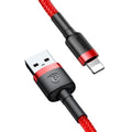 Baseus USB Cable for iPhone X 8 7 6 5 6s Fast Charging Phone USB Data Cables for iPhone 5s 5C SE USB Charger Cord Adapter-Red-2m-JadeMoghul Inc.