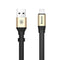 Baseus USB cable for iPhone X 8 plus Samsung galaxy S9 2A date charging cable Power Bank Battery Charger USB charging wire cord-Gold Blak-0.23M-JadeMoghul Inc.