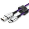 Baseus USB Type C Cable For Samsung Galaxy S9 S8 Plus Quick Charge 3.0 Charging Cable For Xiaomi One Plus 5t USB-C Type-C Cable-Purple-100cm-JadeMoghul Inc.
