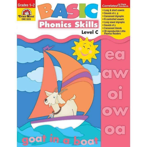 BASIC PHONICS SKILLS LEVEL C-Learning Materials-JadeMoghul Inc.