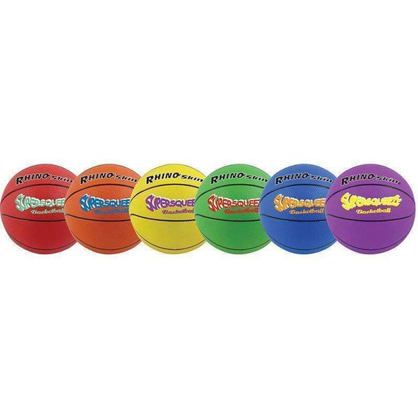 BASKETBALL SET/6 RHINO SKIN 8IN-Toys & Games-JadeMoghul Inc.
