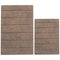 Bath Mats Rectangular Shape 2 Piece Cotton Bath Rug Set, Mocha Brown Benzara