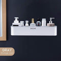 Bathroom Shelf Shower Caddy Organizer Wall Mount Shampoo Rack With Towel Bar No Drilling Kitchen Storage Bathroom Accessories JadeMoghul Inc. 