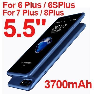 Battery Charger Cases for iPhone 6 6s 7 8 Plus 2500/3700mAh Power Bank Case Ultra Slim External Pack Backup charger case-For i6p i6sp i7p 8p 3-JadeMoghul Inc.