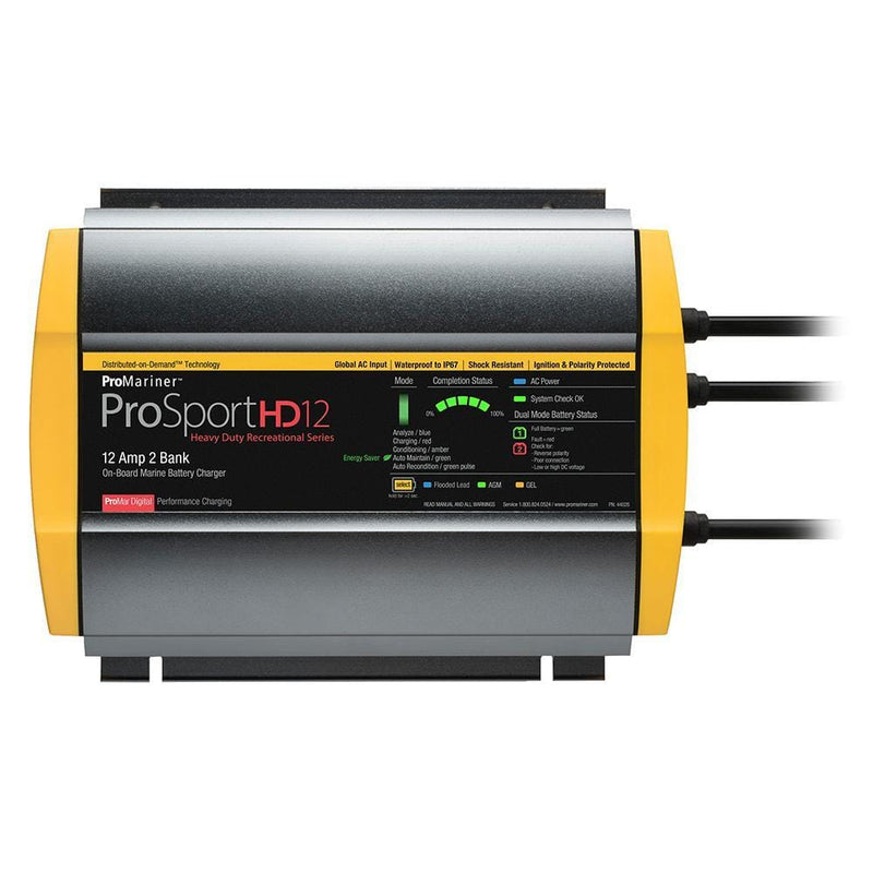 Battery Chargers ProMariner ProSportHD 12 Global Gen 4 - 12 Amp - 2 Bank Battery Charger [44026] ProMariner