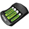 Value Charger with 2 AAA & 2 AA Ready-to-Use Rechargeable Batteries