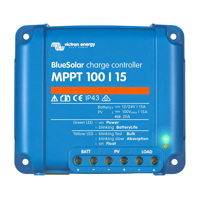 Battery Chargers Victron BlueSolar MPPT Charge Controller - 100V - 15AMP [SCC010015200R] Victron Energy