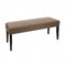 Bay Side I Contemporary Style Bench , Espresso-Accent and Storage Benches-Espresso-Fabric Solid Wood Wood Veneer & Others-JadeMoghul Inc.