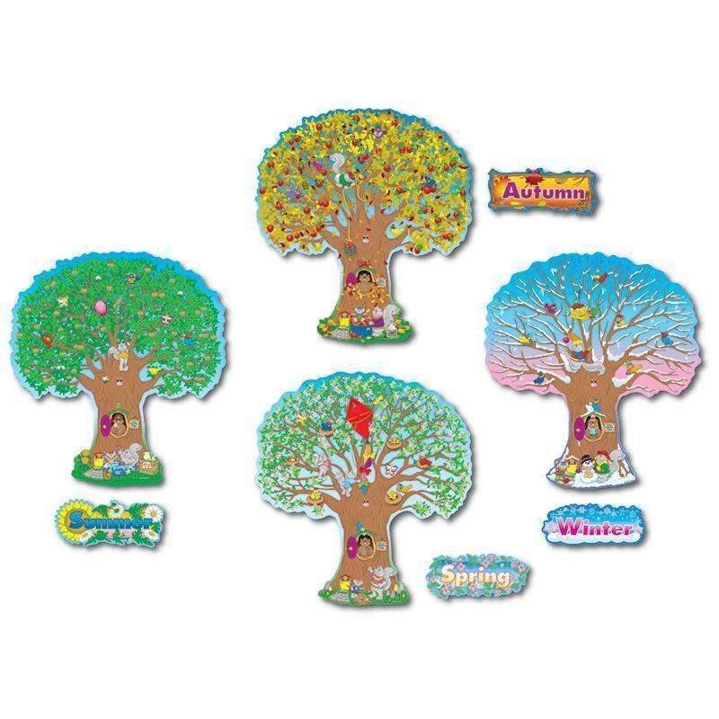 BB SET FOUR SEASON TREES 4 - 25T-Learning Materials-JadeMoghul Inc.