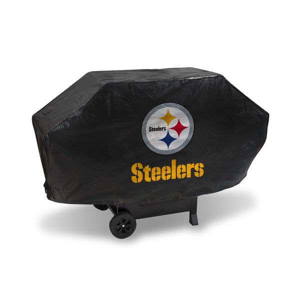 BCB Grill Cover (Deluxe Vinyl) BBQ Grill Covers Steelers Deluxe Grill Cover (Black) RICO