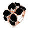 Beagloer Hotting Sale Jewelry Ring With Rose Gold Color Austrian Crystal Black Enamel Flower/Wedding Ring For Women Ri-HQ1006-6.5-A 2-JadeMoghul Inc.