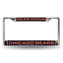 Honda License Plate Frame Bears "Bear Down" Laser Chrome Frame